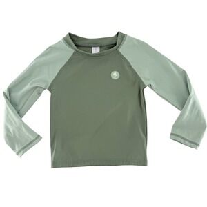 Modern Moments by Gerber Kids 2T Sage Green Long Sleeve Rash Guard Swim Shirt